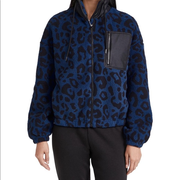 Women’s Anthropologie Sweaty Betty Zip Up Teddy Jacket Size Small - New - Picture 1 of 3